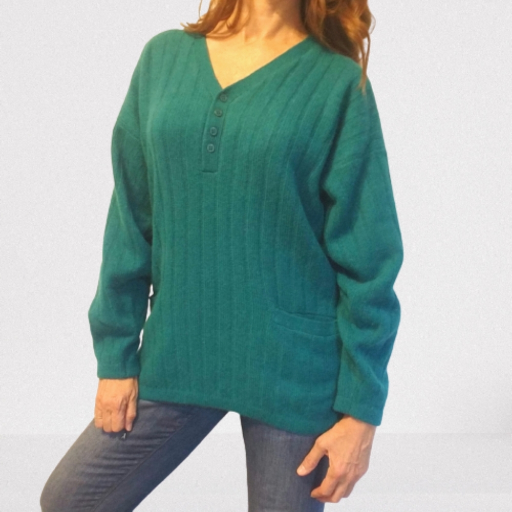 Express Vintage Turqouise Angora Sweater
